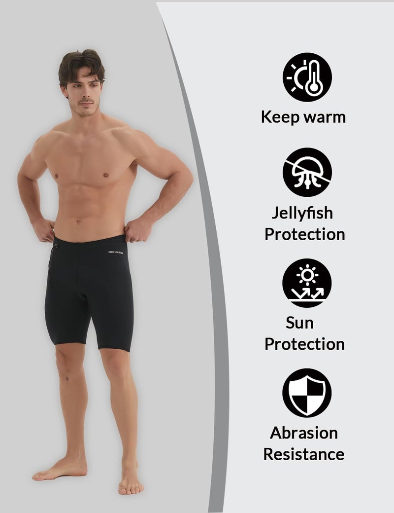 Lemorecn Wetsuits Pants Shorts 3mm Neoprene Canoeing Swimming Pants(1035,M) - Image 5